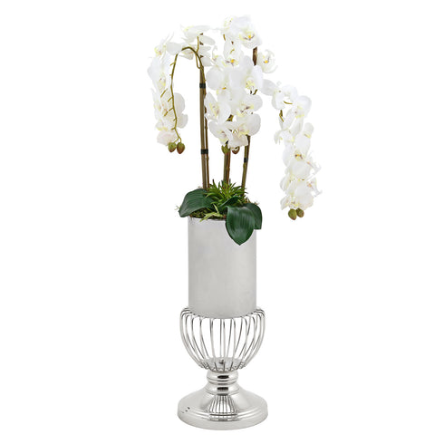 Cage Bottom Chrome Vase